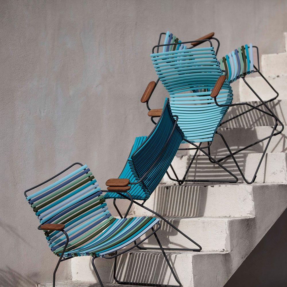 CLICK Armchair Dark Grey/Grey/Bamboo