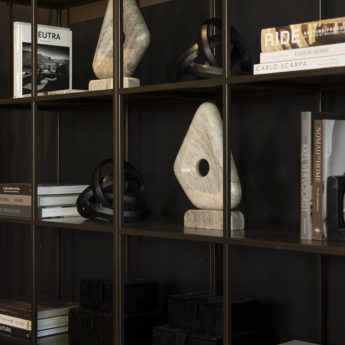 Large Metal Shelf Cedes Anodic brown