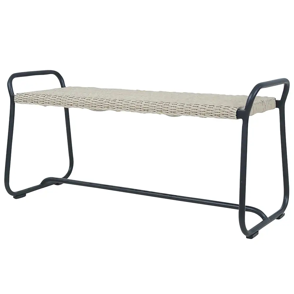 Midway bench 110 cm black/beige