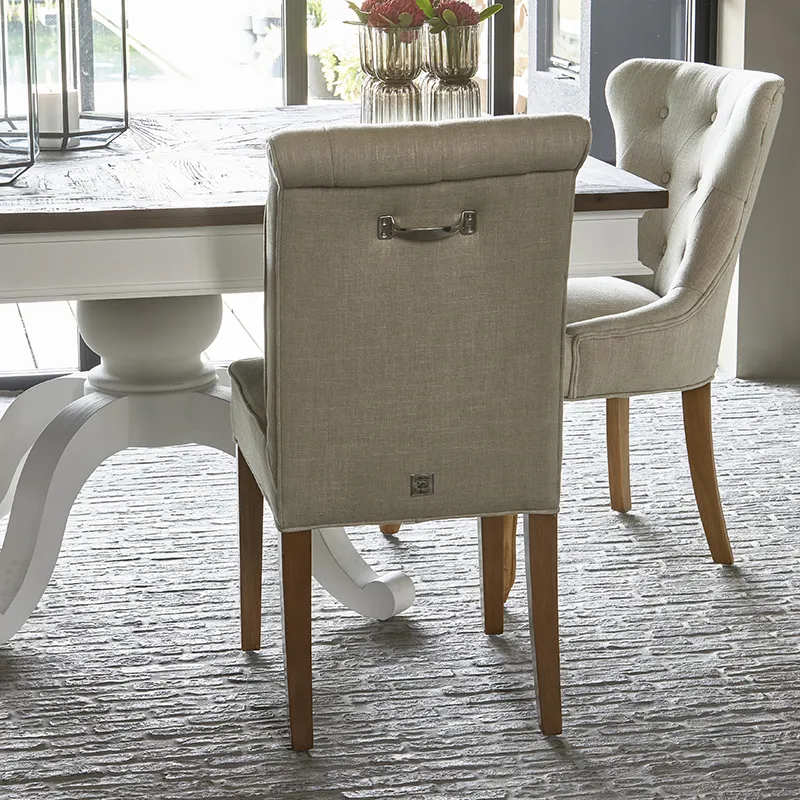 Hampton Classic dining chair linen flax