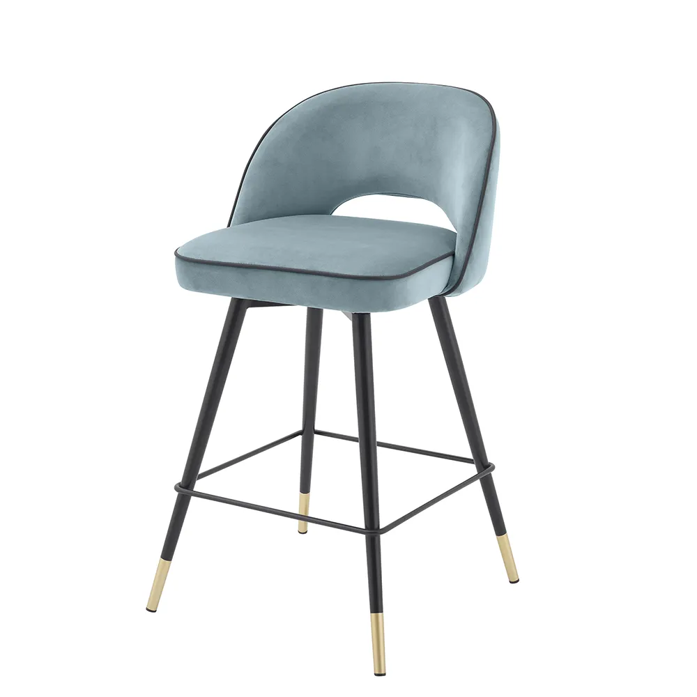Bar Stool Cliff low Savona blue
