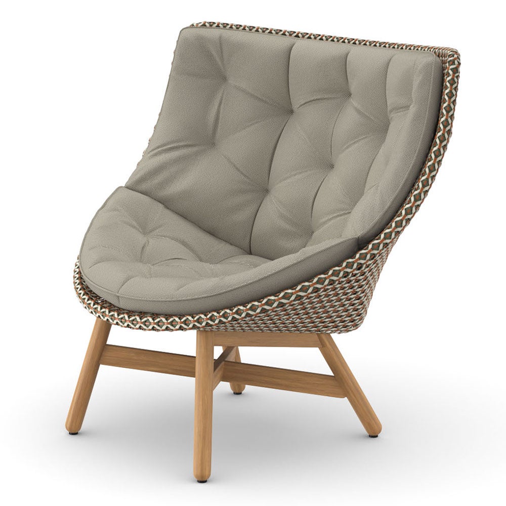 Mbrace lounge chair high CHESTNUT