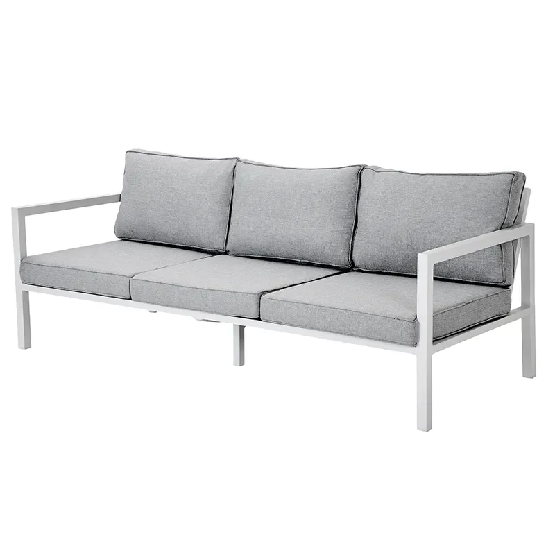 Belfort 3-seater sofa   including cushions white / Peral Grey
