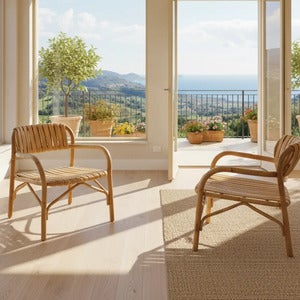 Bliss lounge chair INDOOR Halvpolerad Natural, rotting