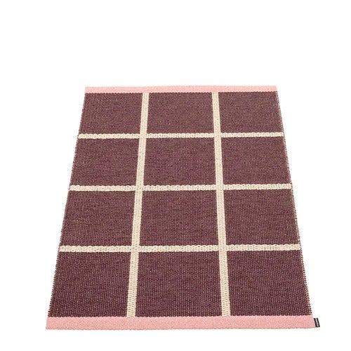 Woven Rug Criss Pop Burgundy