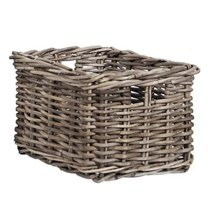 Storage Basket In Rattan 29x20 Cm