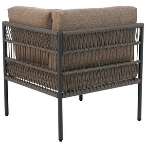 Reno corner piece Black / Raw Peanut