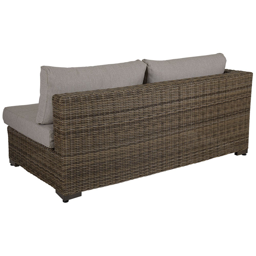 Ninja end pieces h+v rustic synthetic rattan incl. water-repellent pads