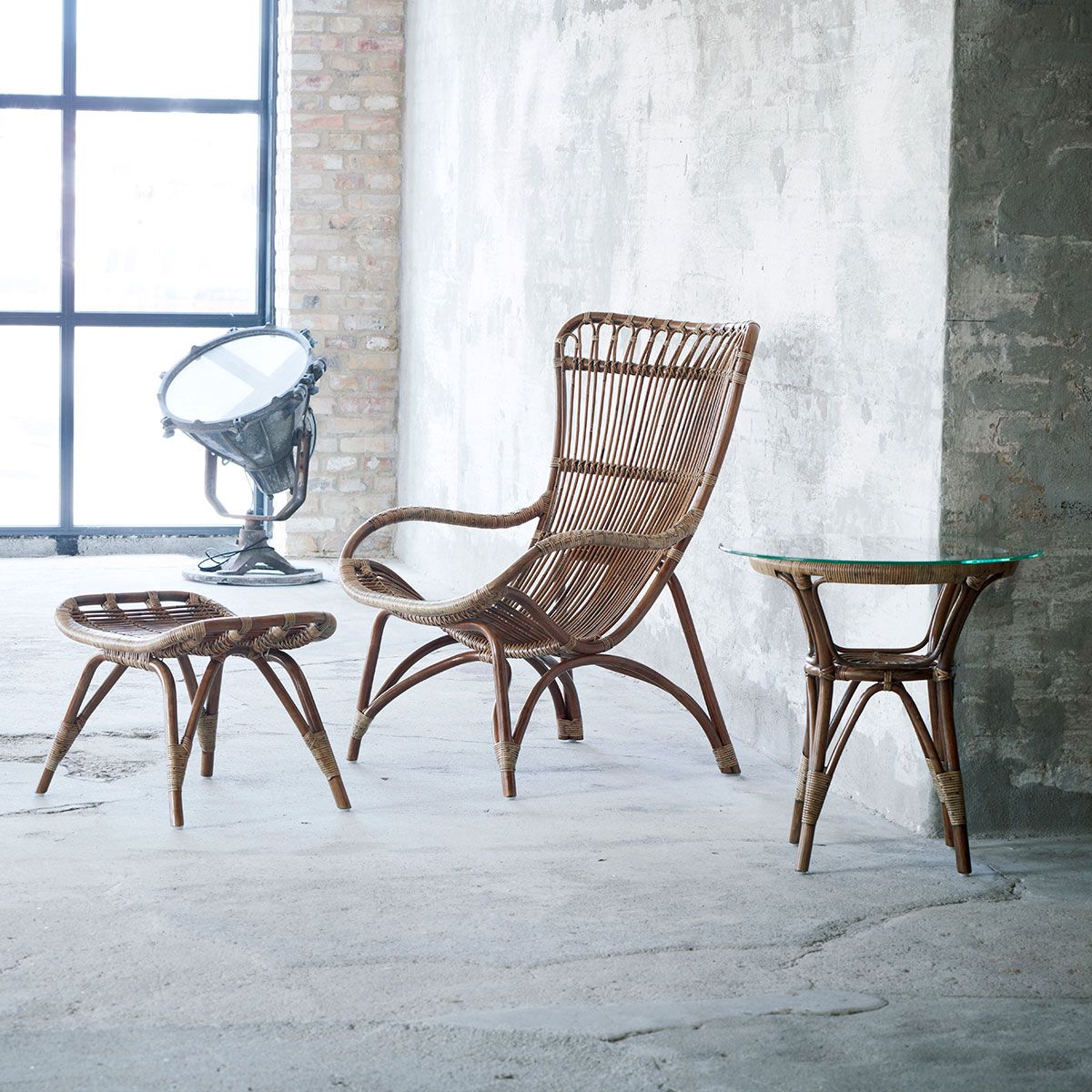 Monet Rattan Armchair Antique