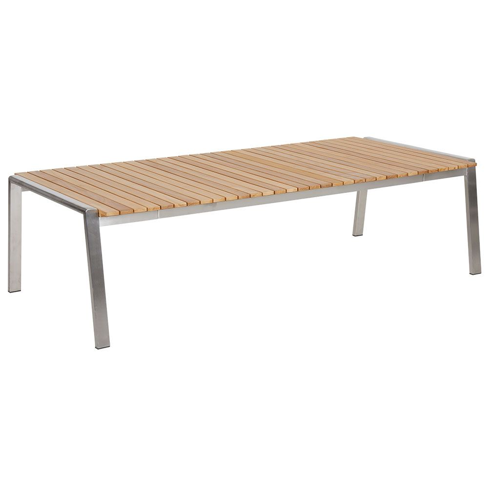 Naos coffee table 75x140 cm teak/stainless steel