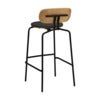 Curious Bar Stool Oak/Black Shadow