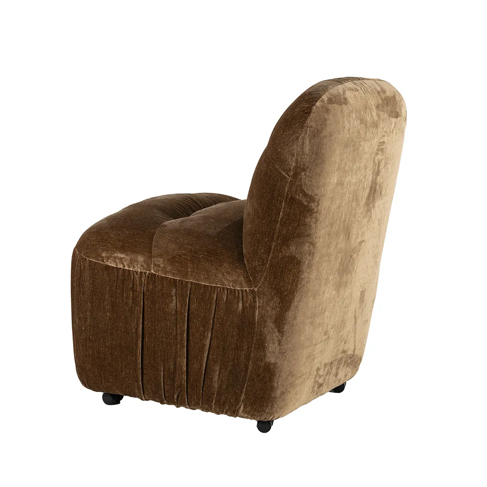 Upholstered chair Nido Mustard