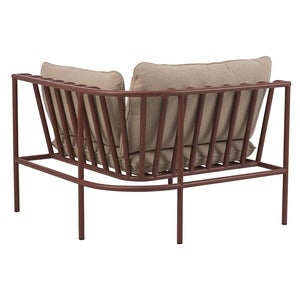 Collier corner piece  Zin red / Teddy beige