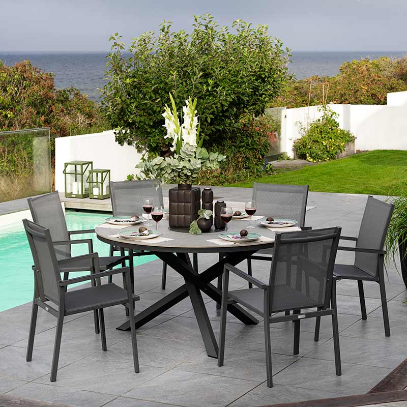 Kenora dining table 130 cm anthracite