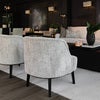 Fairfax fabric armchair Pietra oyster