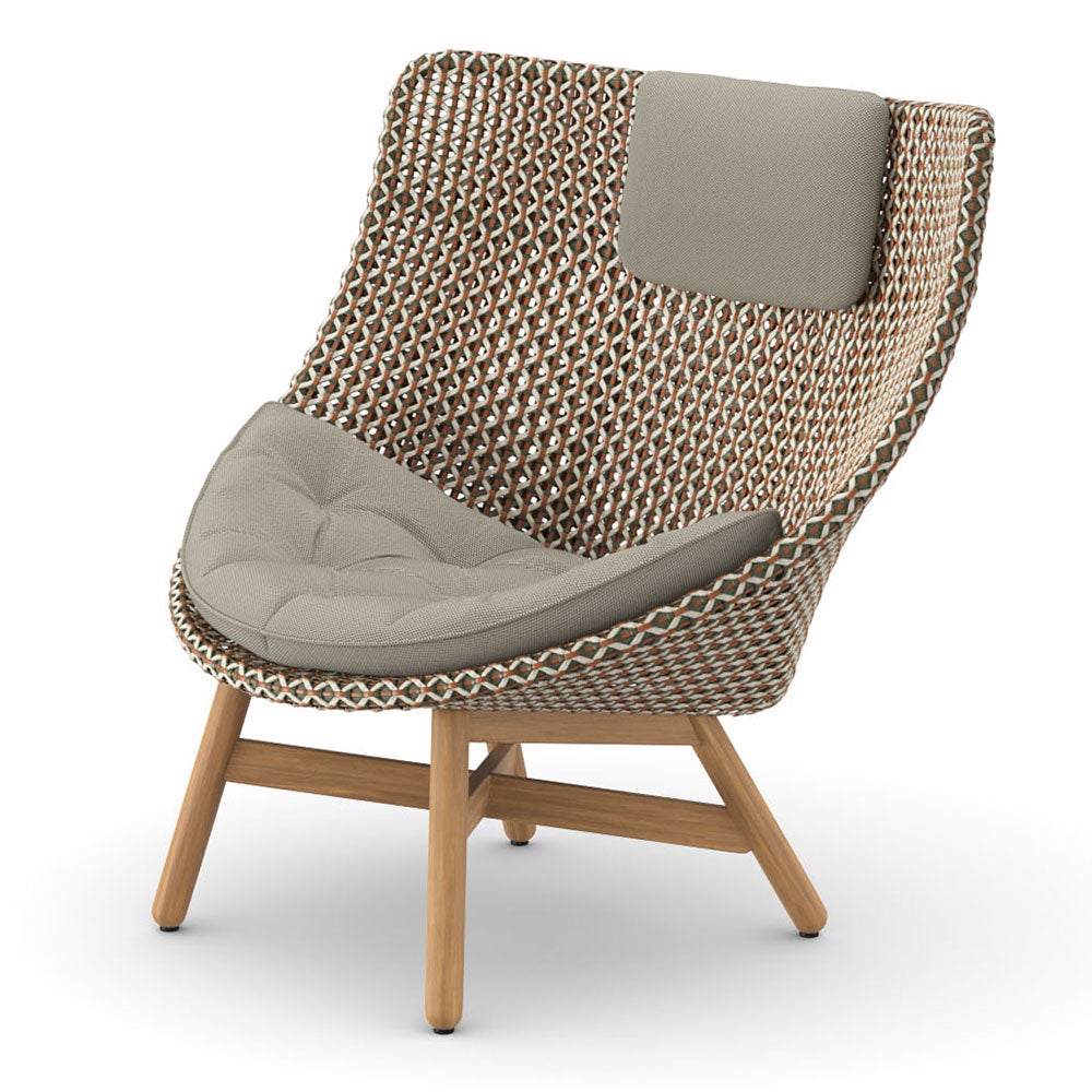 Mbrace lounge chair high CHESTNUT