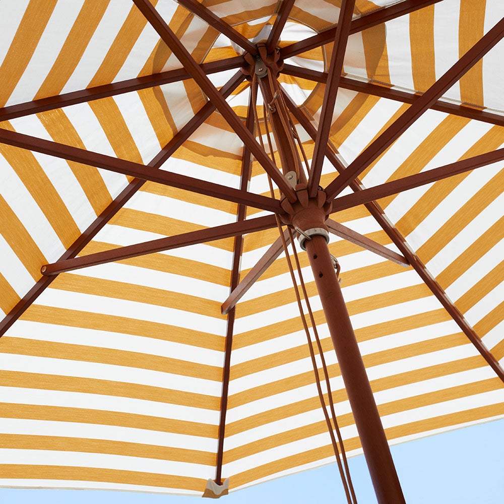 Messina Parasol Ø270 Cm Golden Yellow Stripes
