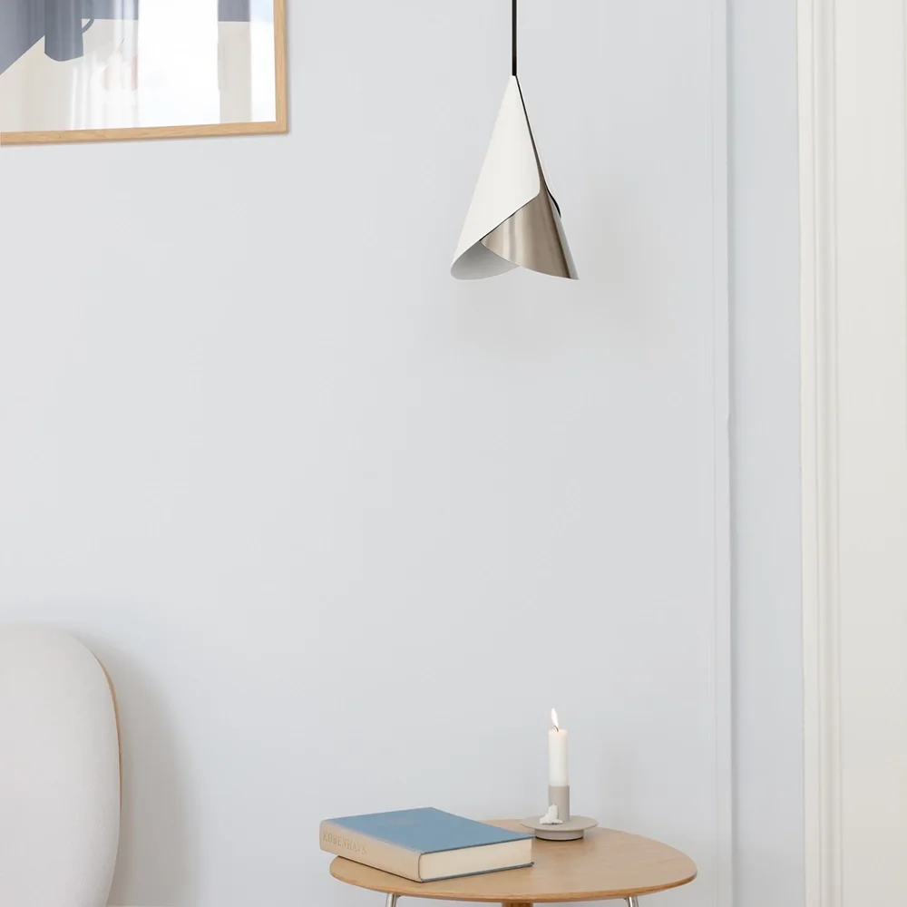 Cornet Lampshade White/Steel