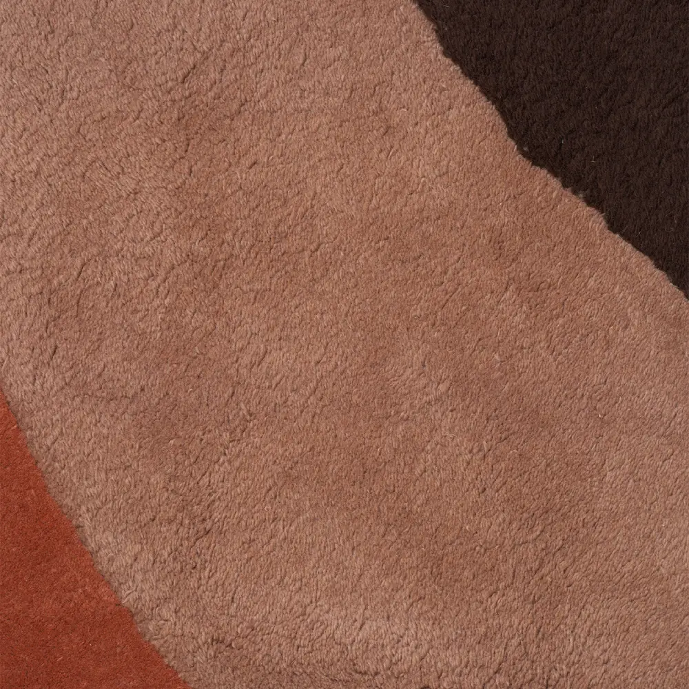 View Tufted Rug 180x180 cm - Red Brown