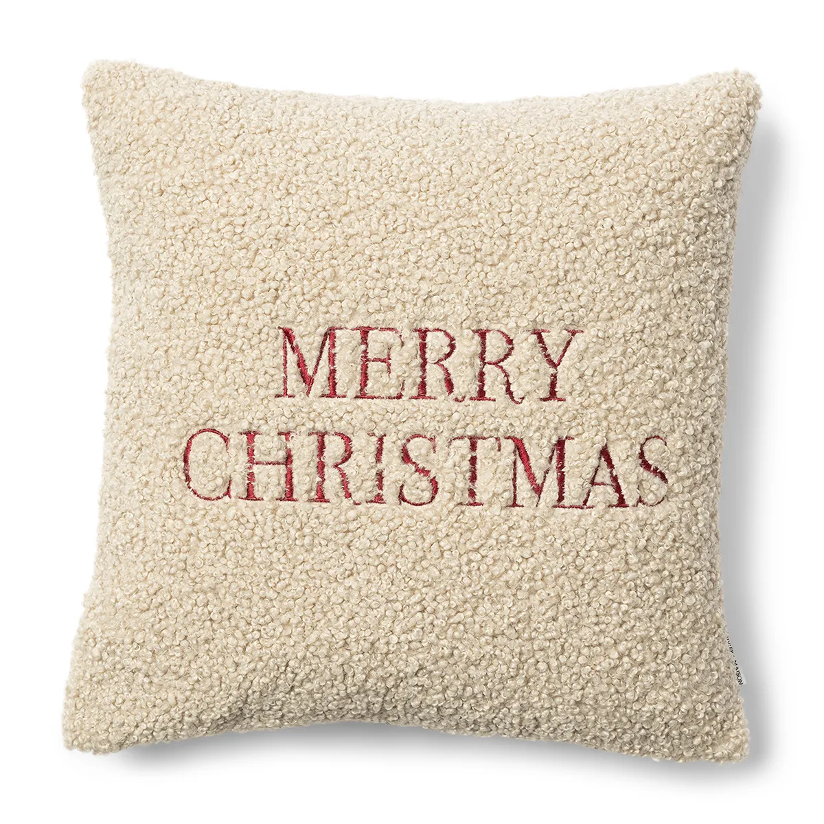 Cushion Cover Merry Christmas Beige 50x50 cm