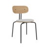 Curious Dining Chair Oak/Black Metal Sterling