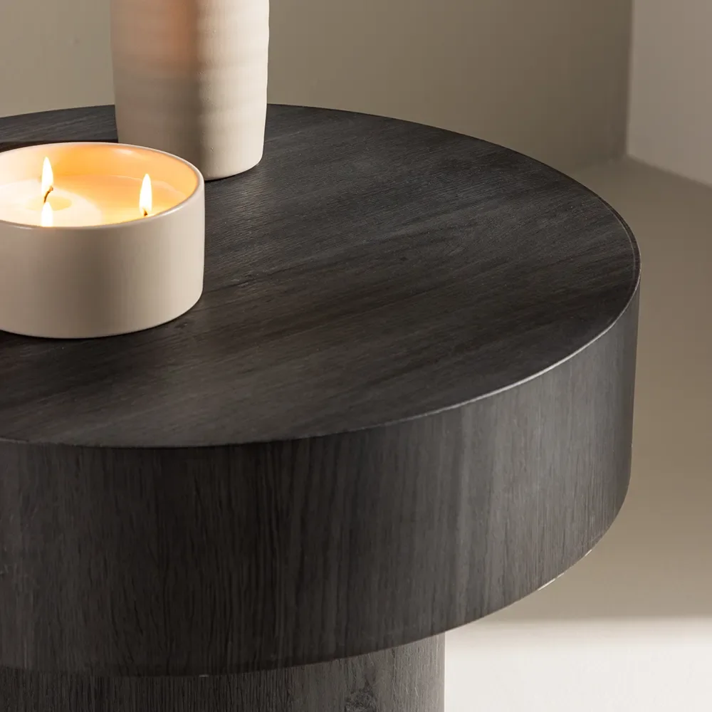 Malung Side Table Ø50 cm Black
