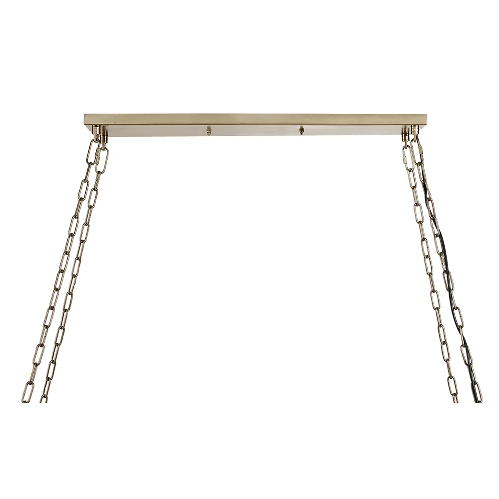 Ceiling light Crown 148x48 Cm old brass