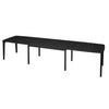 SM107 Dining table 101x160-316-368 cm Black lacquered oak