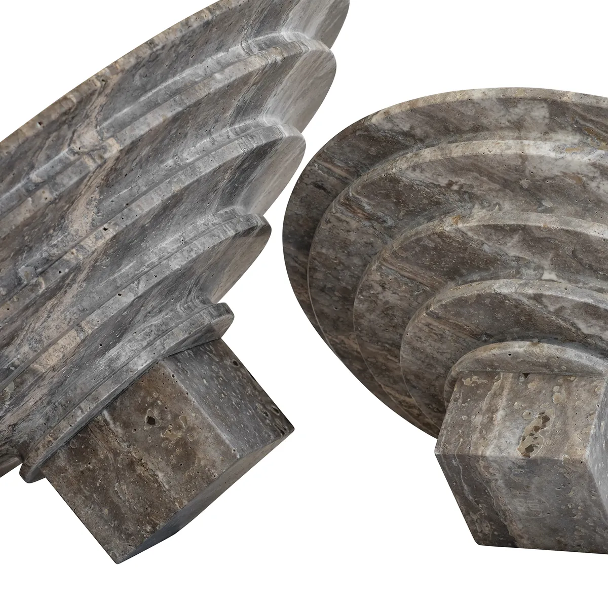 Travertine Decorative Bowl Sori Big, Ø 40 cm