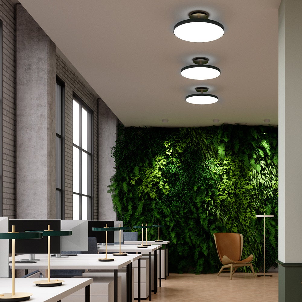 Asteria Up Ceiling lamp L Ø60 cm  Black