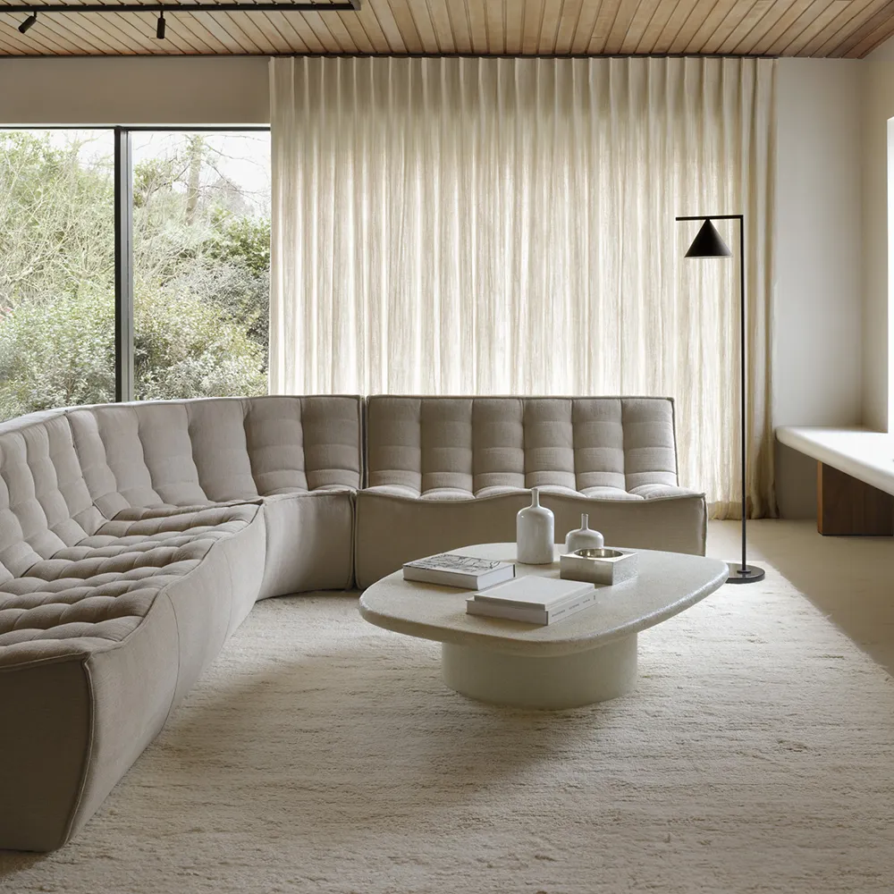 N701 2-seater sofa Ecru