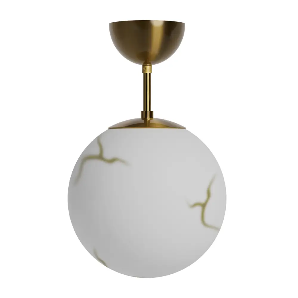 Bellagio ceiling lamp Ø25cm brass/white