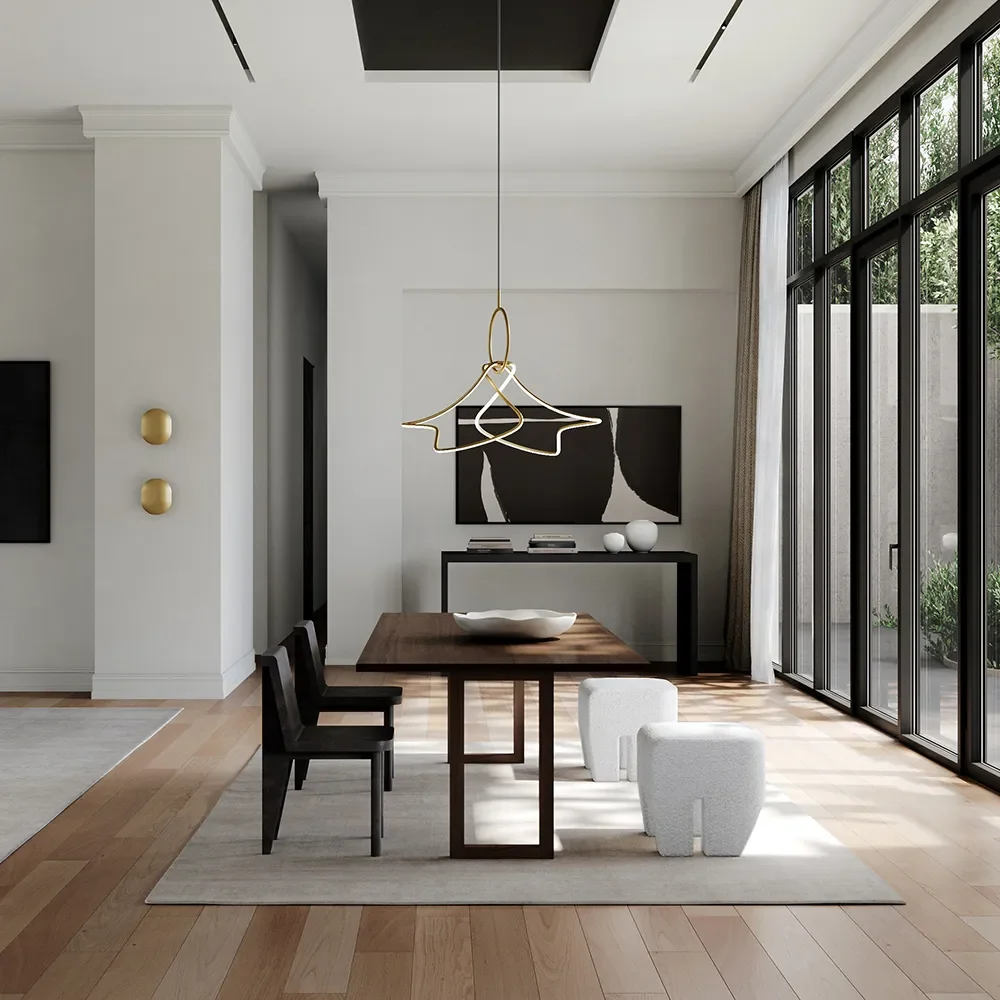 Brutus Slim Dining Chair - Coffee