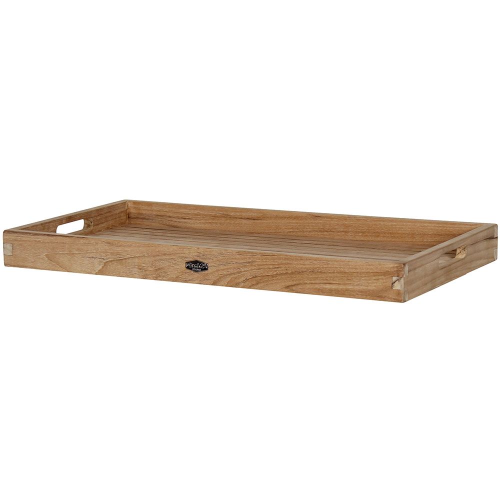 Turin serving tray natural teak