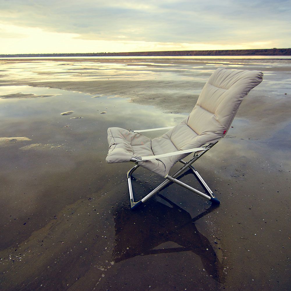 Fiesta soft sun lounger grey olefin
