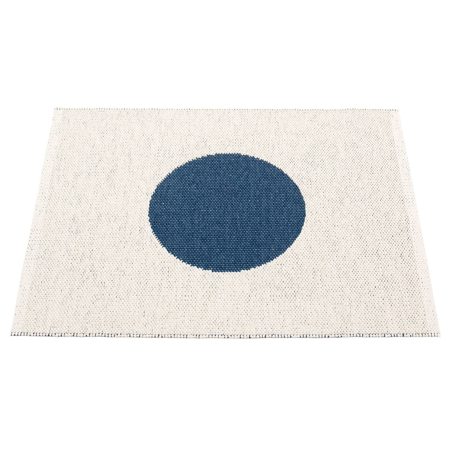 Vera Carpet 70x90 cm small one ocean blue / vanilla