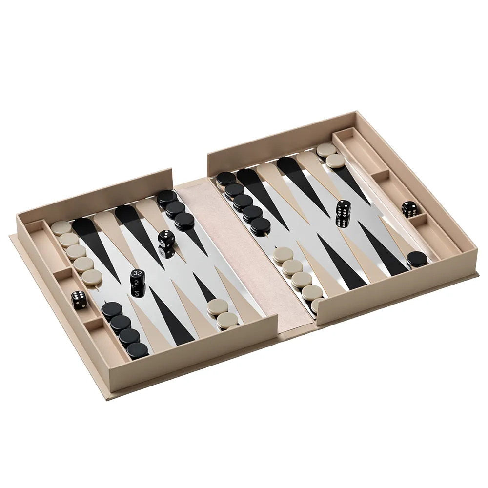 Classic - Art Of Backgammon Mirror Beige/Clear