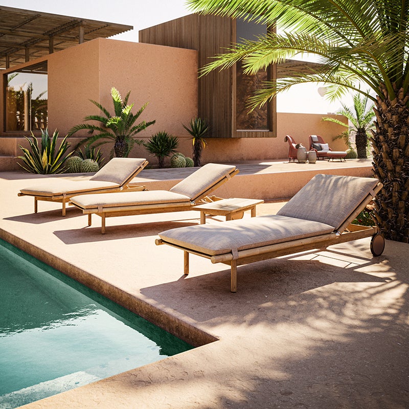 TIBBO coffee table 46x92 cm teak