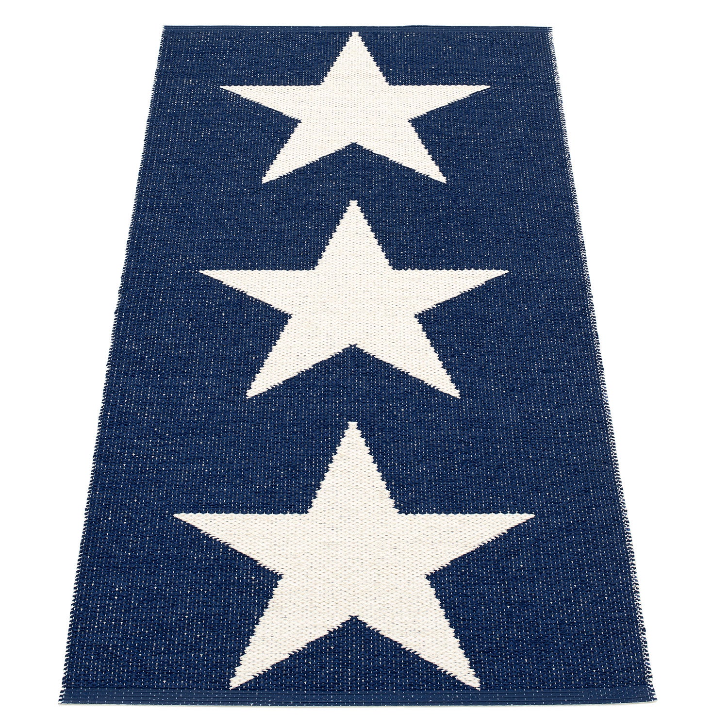Viggo Carpet 70x150 cm one dark blue / vanilla