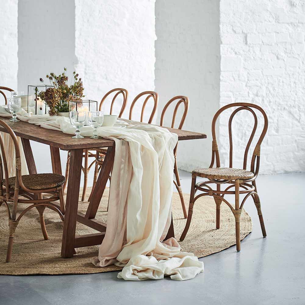 Lulu Dining Chair Rattan Antique