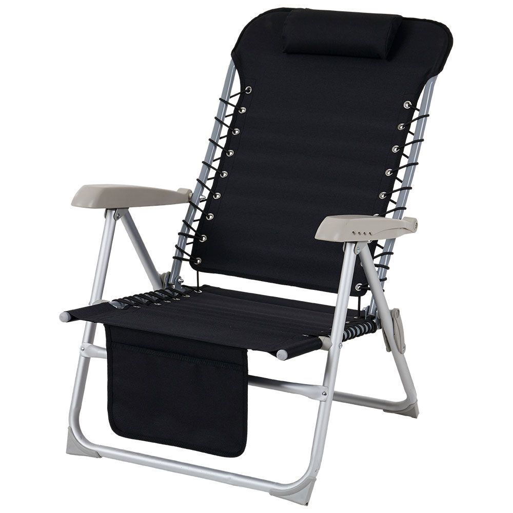 Ulrika beach chair silver/black