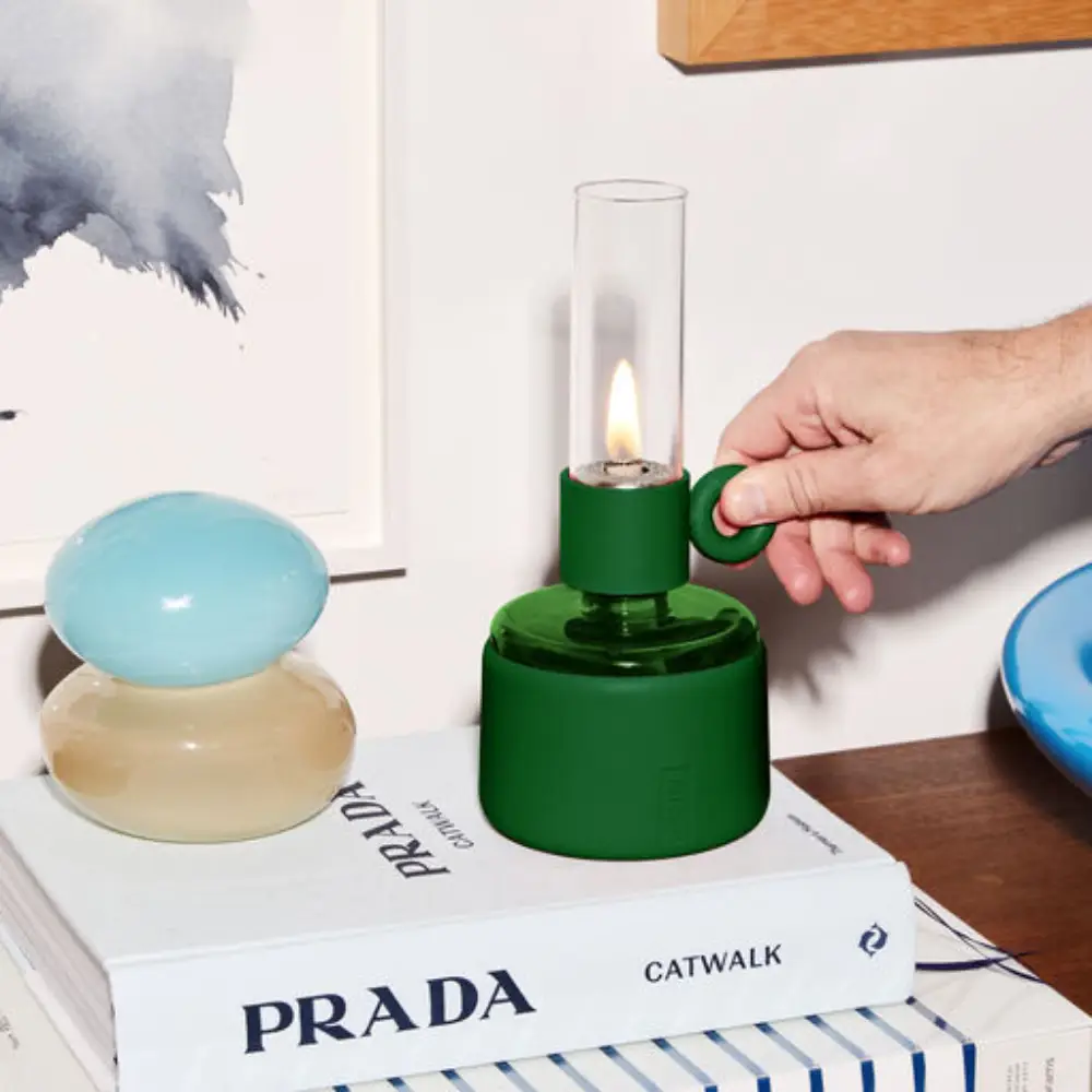 Flamtastique oil lamp XS deep green