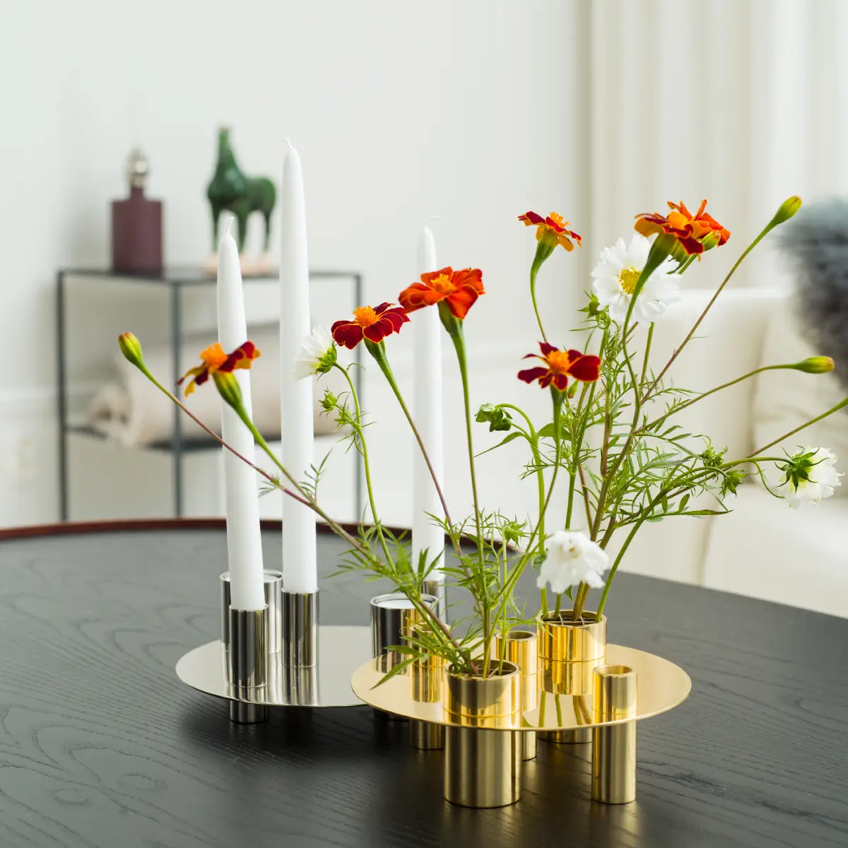 Awa vase/candle holder brass
