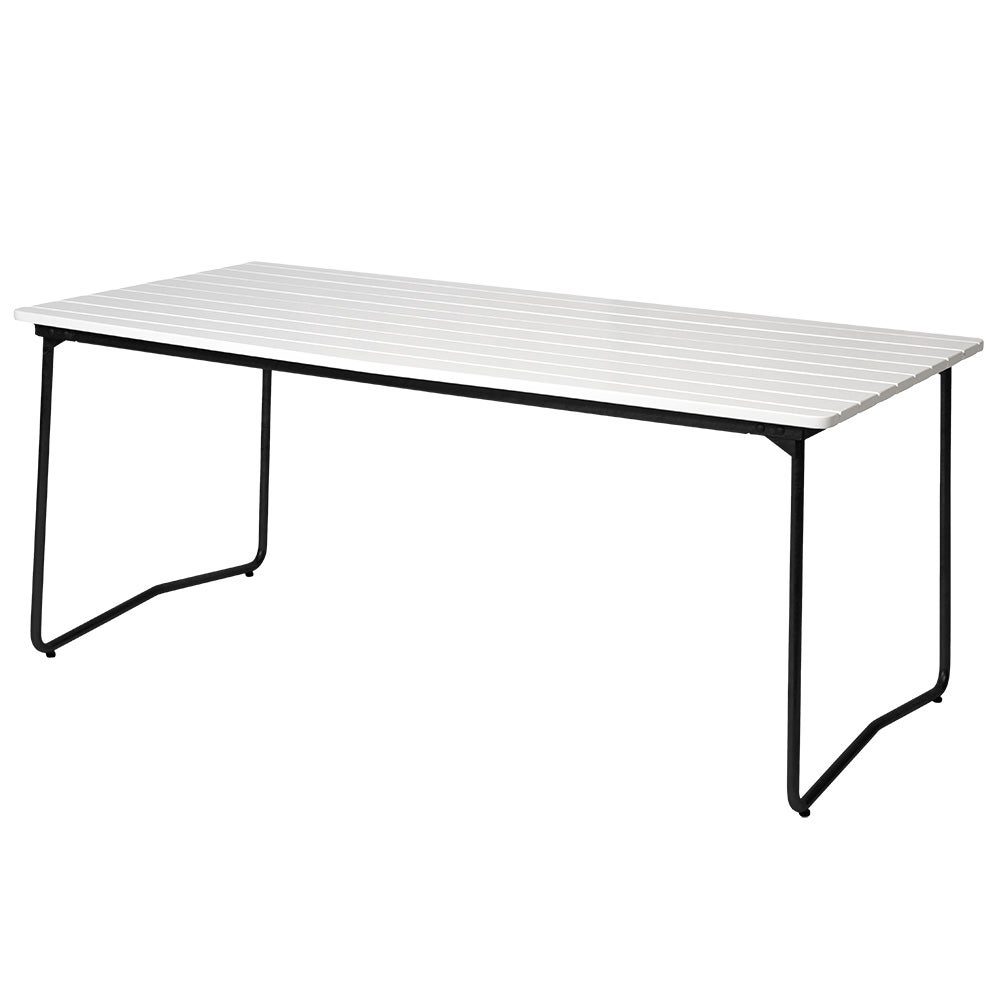 Table B31 170 White lacquered oak / black frame