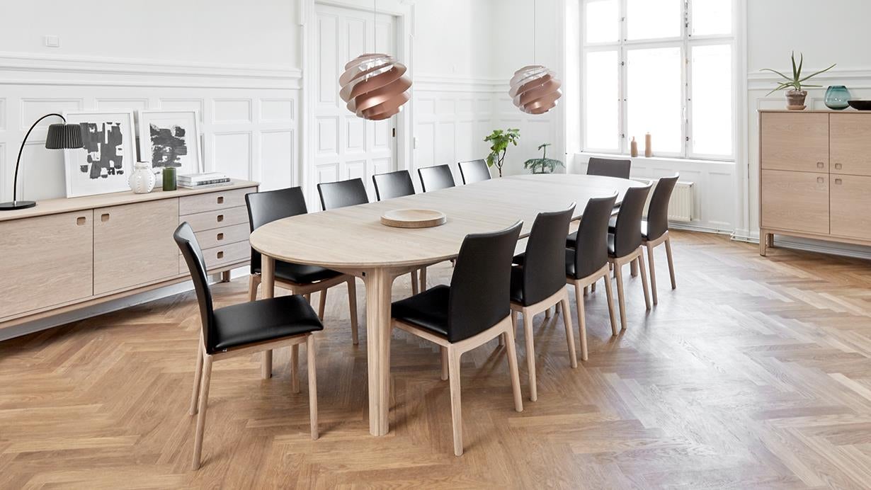 Sm112 dining table Oak Solid White Oil