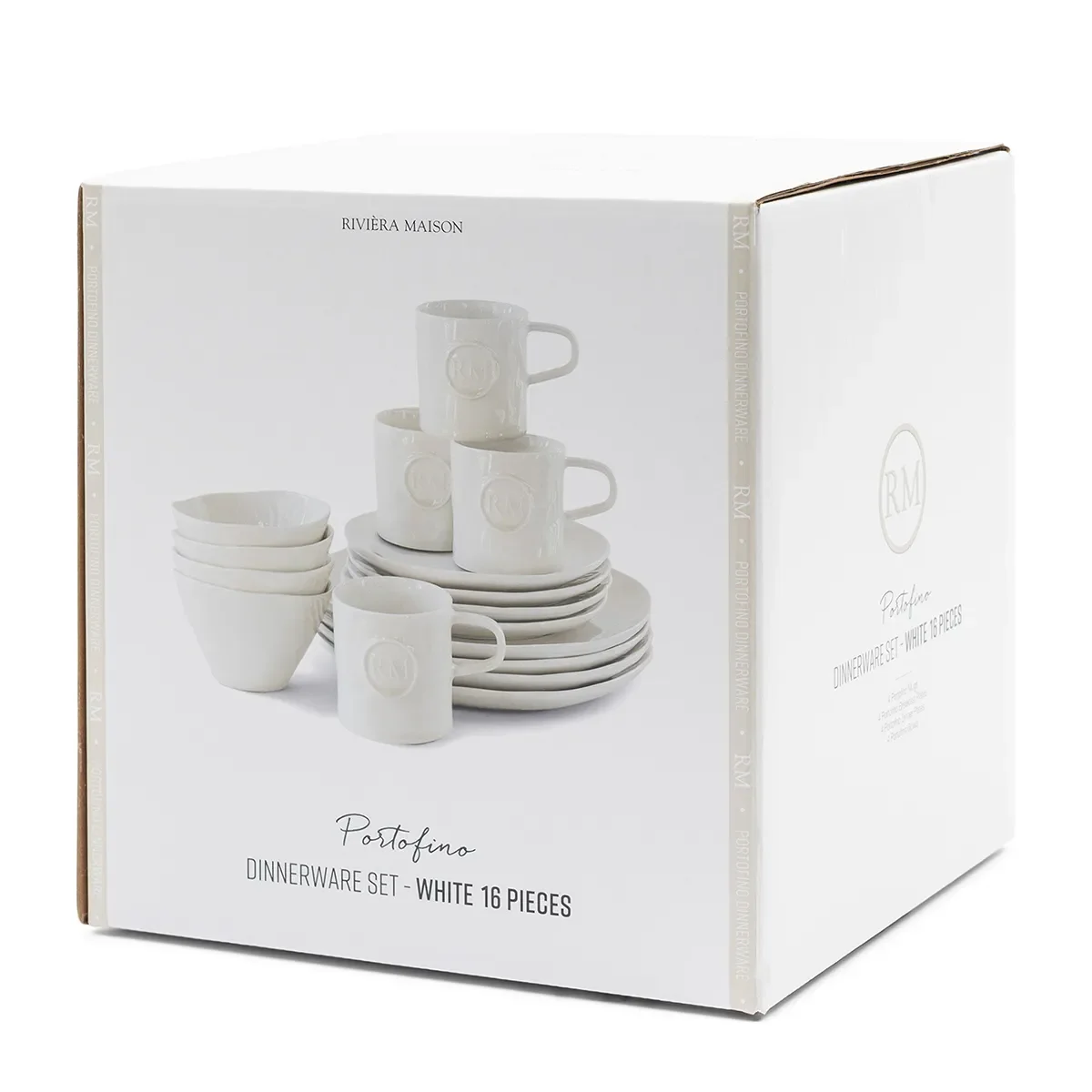 Dinnerware Set Portofino 16 pieces White