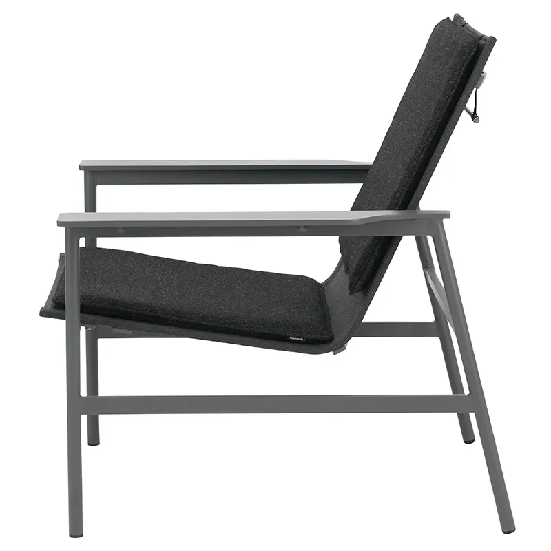 Soro armchair Antracit/Teddy Black