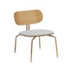 Curious Lounge Chair Oak/Brass Sterling