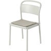 Linear Steel Seat pad Light Grey 