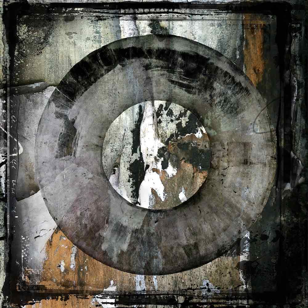 Wall Decoration Abstract Circle Brown 100X100 Cm